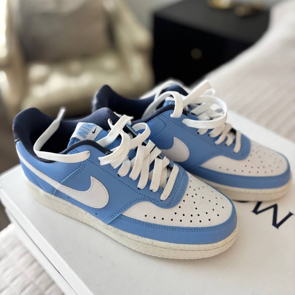 Blue and White Sneakers Nike